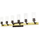 Beckett 6 Light 48 inch Satin Brass Vanity Sconce Wall Light