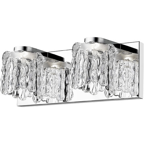 Tempest LED 12.6 inch Chrome Vanity Wall Light in 4.1