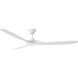 Maverick 70 inch Matte White Ceiling Fan