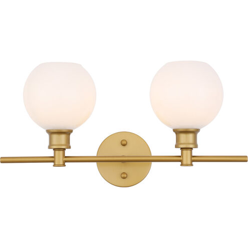 Collier 2 Light 19 inch Brass Wall sconce Wall Light