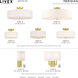 Meridian 4 Light 18 inch Satin Brass Semi Flush Ceiling Light