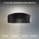 Grille LED 12 inch Black Flush Mount Ceiling Light in 3500K, dweLED