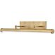 Regis LED 32.5 inch Heritage Brass Sconce Wall Light