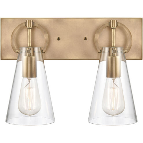Gabby 2 Light 15 inch Brass Vanity Light Wall Light