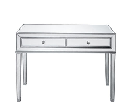 Reflexion 42 inch Antique Hand Painted Silver Desk