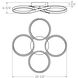 Hover 1 Light 23.5 inch Gold Pendant Ceiling Light
