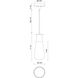 Alora Mood Marcel 1 Light 4.38 inch Chrome Pendant Ceiling Light
