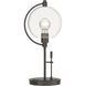 Pluto 19.3 inch 100 watt Oil Rubbed Bronze Table Lamp Portable Light in Clear