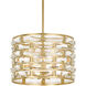 Meridian Pendant Ceiling Light in Antique Gold
