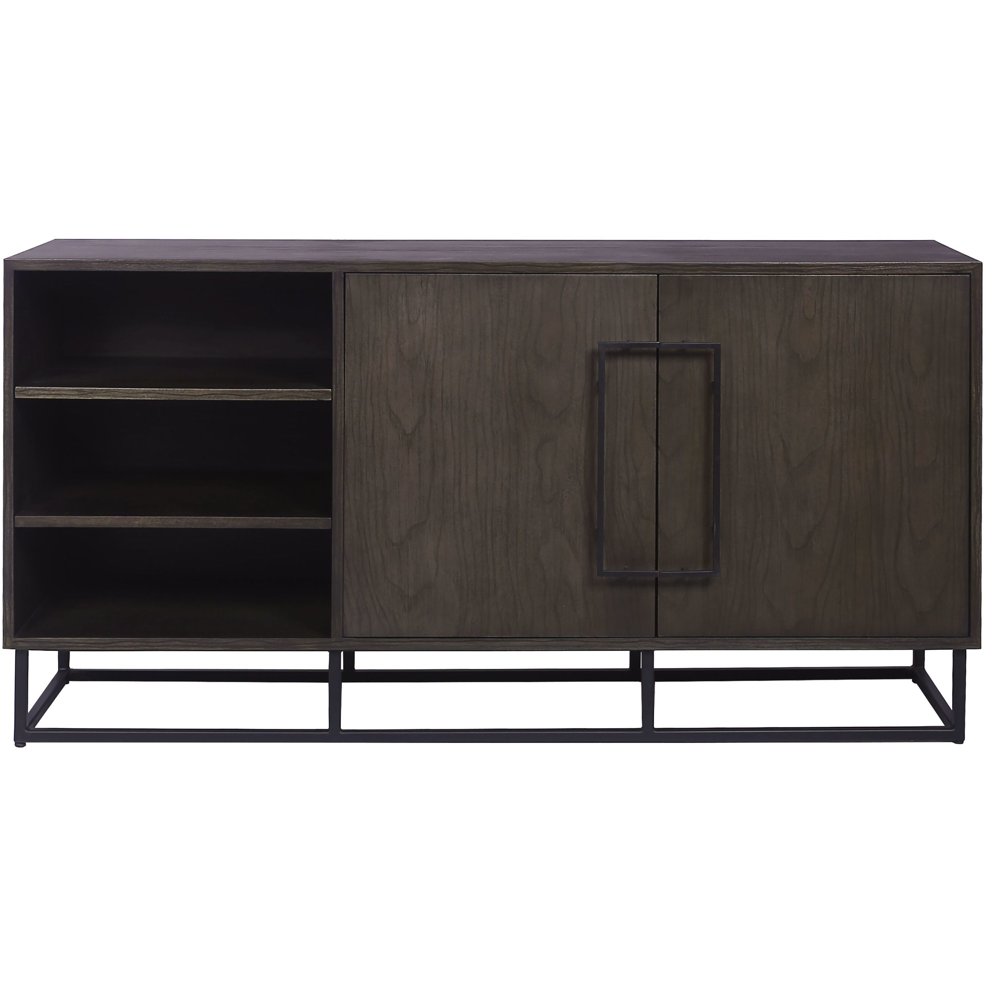 Seaton Espresso with Black Credenza