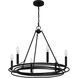 Calliope 6 Light 26.5 inch Matte Black Chandelier Ceiling Light