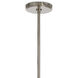 Bijoux 1 Light 7 inch Polished Nickel Pendant Ceiling Light