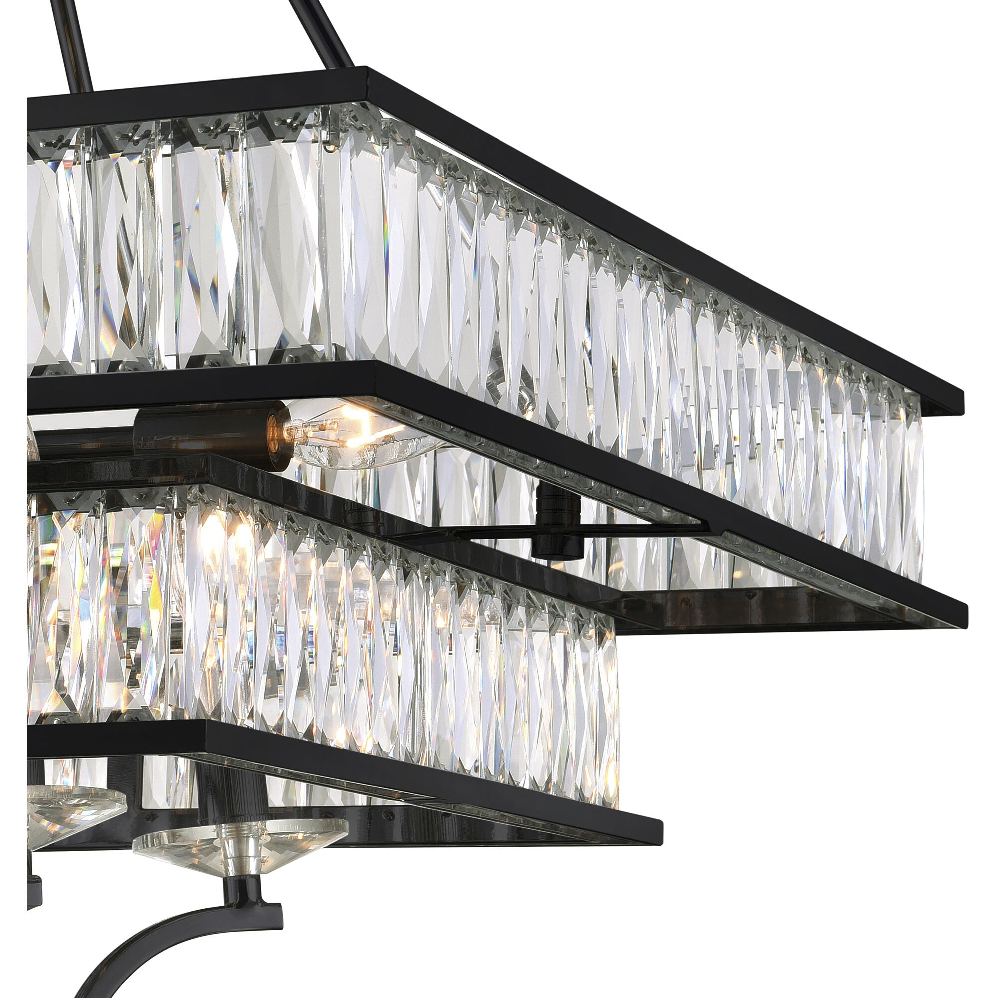 Shalia 8 Light 23 inch Black Chandelier Ceiling Light