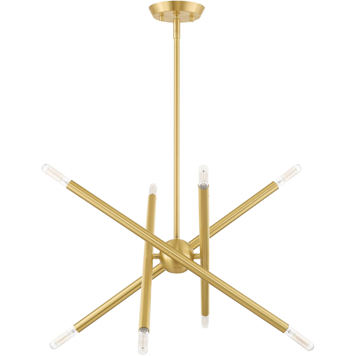 Soho 8 Light 20 inch Satin Brass Chandelier Ceiling Light