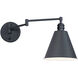 Library 1 Light 8 inch Black Wall Sconce Wall Light