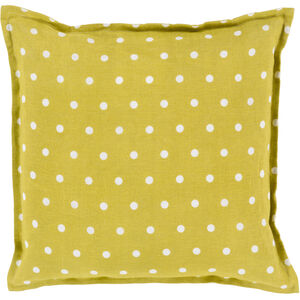 Polka Dot 20 inch Cream, Lime Pillow Kit