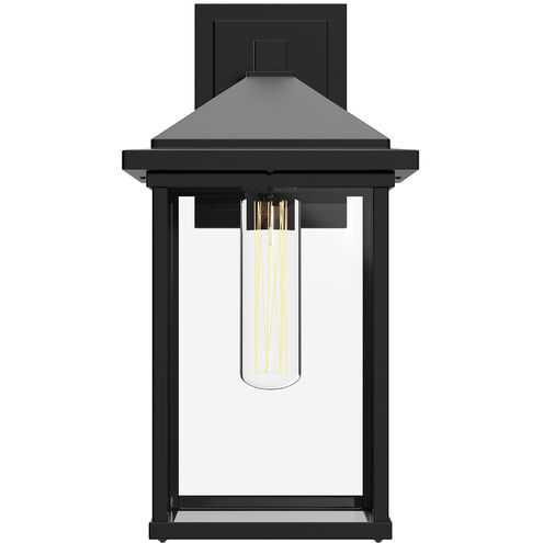 Alora Mood Larchmont 1 Light 12.5 inch Textured Black Outdoor Wall Light
