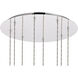 Hana 8 Light 18 inch Chrome Pendant Ceiling Light