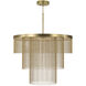 Rae LED 33 inch Aged Brass Chandelier Ceiling Light