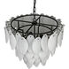 Lotus 4 Light 27 inch Matte Black Chandelier Ceiling Light, Large