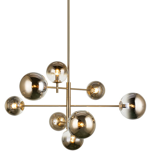 Averley 8 Light 32.25 inch Aged Gold Brass Chandelier Ceiling Light