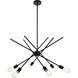 Armin 6 Light 32 inch Black Pendant Ceiling Light