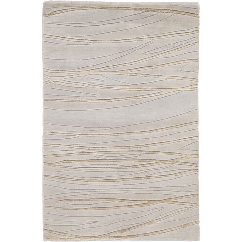 Shibui 36 X 24 inch Mauve / Light Gray / Lavender / Taupe / Brown Handmade Rug
