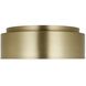 Drew & Jonathan Dartmore 2 Light 15 inch Satin Brass Flush Mount Ceiling Light, Medium