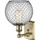 Ballston Farmhouse Chicken Wire LED 8 inch Antique Brass Sconce Wall Light, Ballston