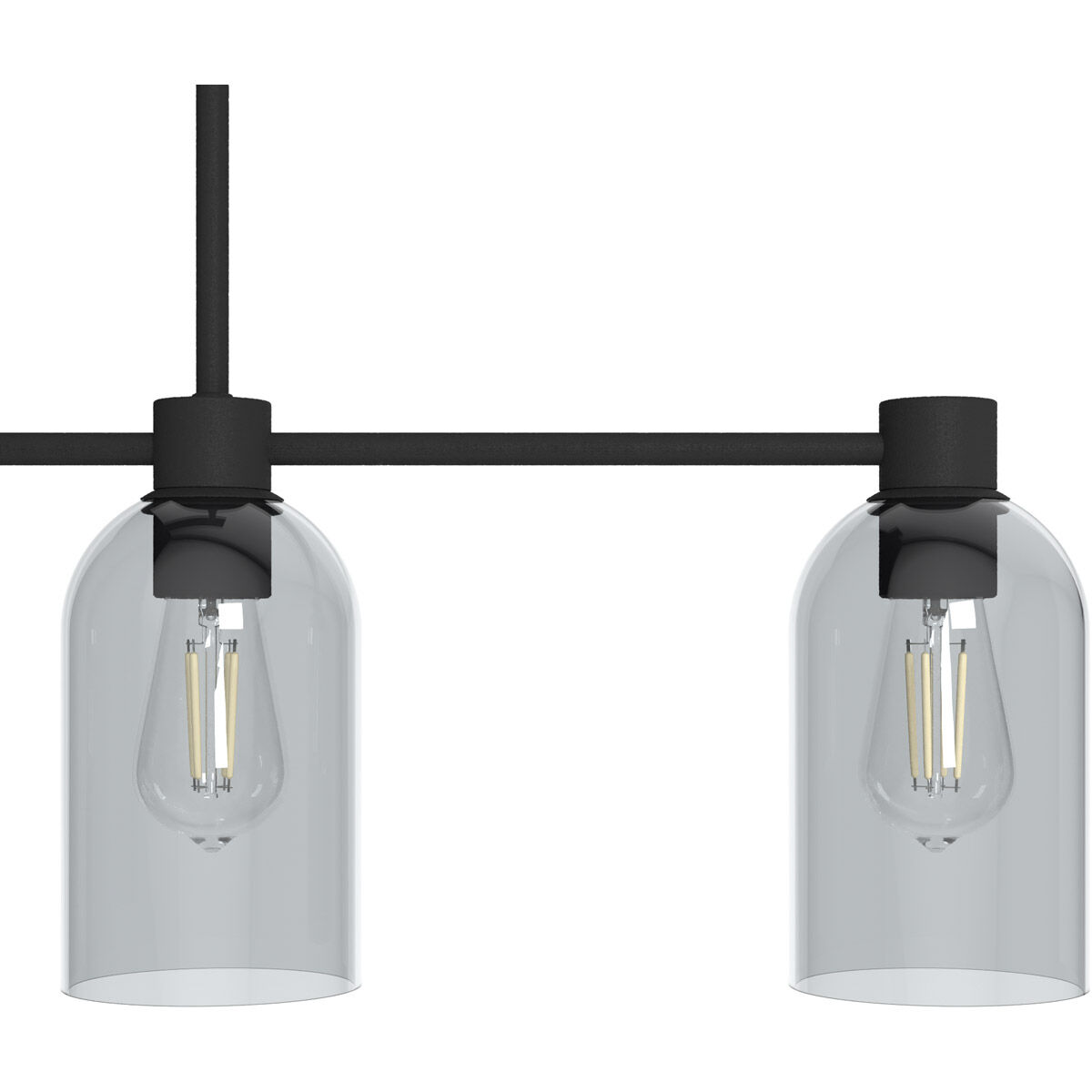 Lochemeade 4 Light 38 inch Natural Iron Linear Chandelier Ceiling Light