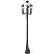 Davina 3 Light 125.75 inch Black Outdoor Post Mounted Fixture in G9