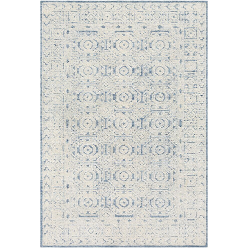 Louvre 72 X 48 inch Dark Blue Rug in 4 X 6, Rectangle