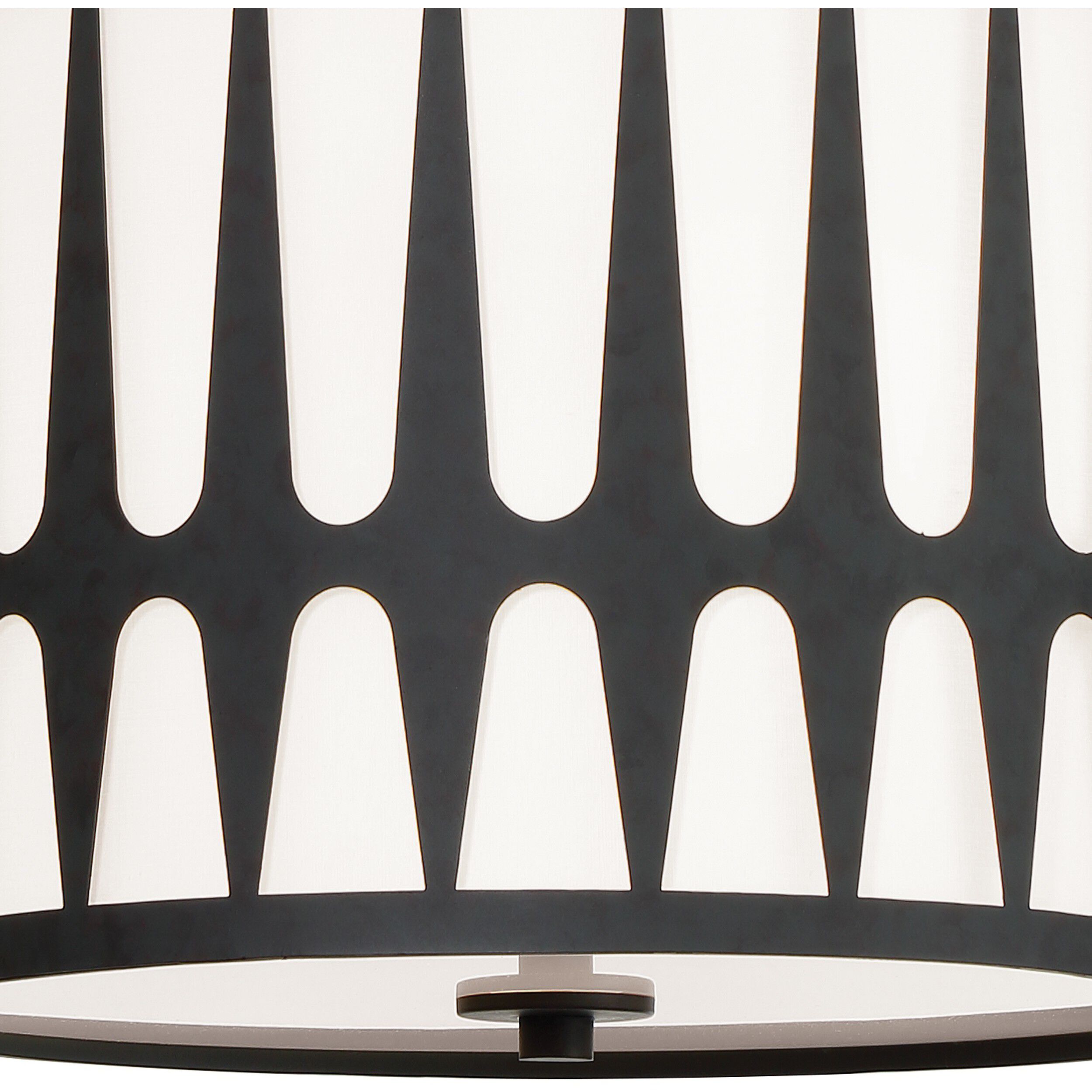 Royston Pendant Ceiling Light in Antique White