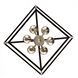Lacey 6 Light 16 inch Polished Chrome and Black Pendant Ceiling Light
