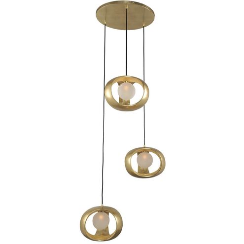 Calistoga LED 25 inch Gold Leaf Pendant Ceiling Light