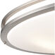 Clarion 6 Light 32.5 inch Brushed Nickel Flush Mount Ceiling Light