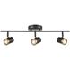 Oeil De Base 3 Light Ebony and Multiple Finishes Track Lighting Ceiling Light