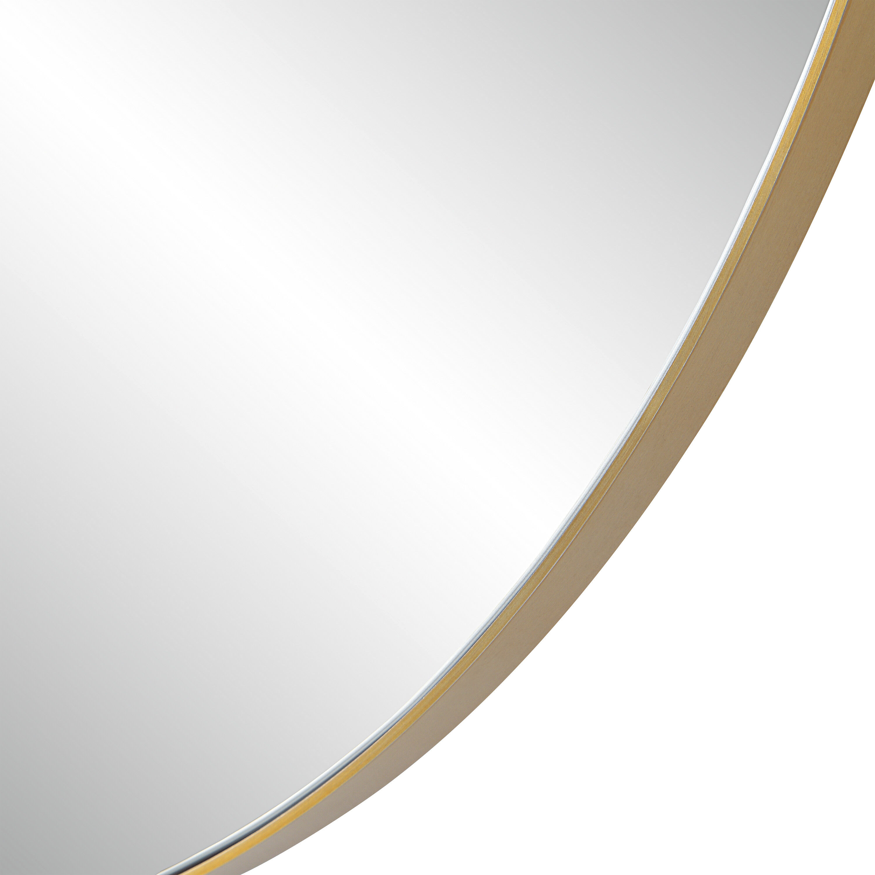 Peony 45 X 45 inch Burnished Brass Wall Mirror