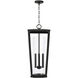 Elliott 3 Light 12.25 inch Black Outdoor Hanging Lantern