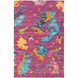 Lima 96 X 60 inch Bright Pink and Bright Blue Rug