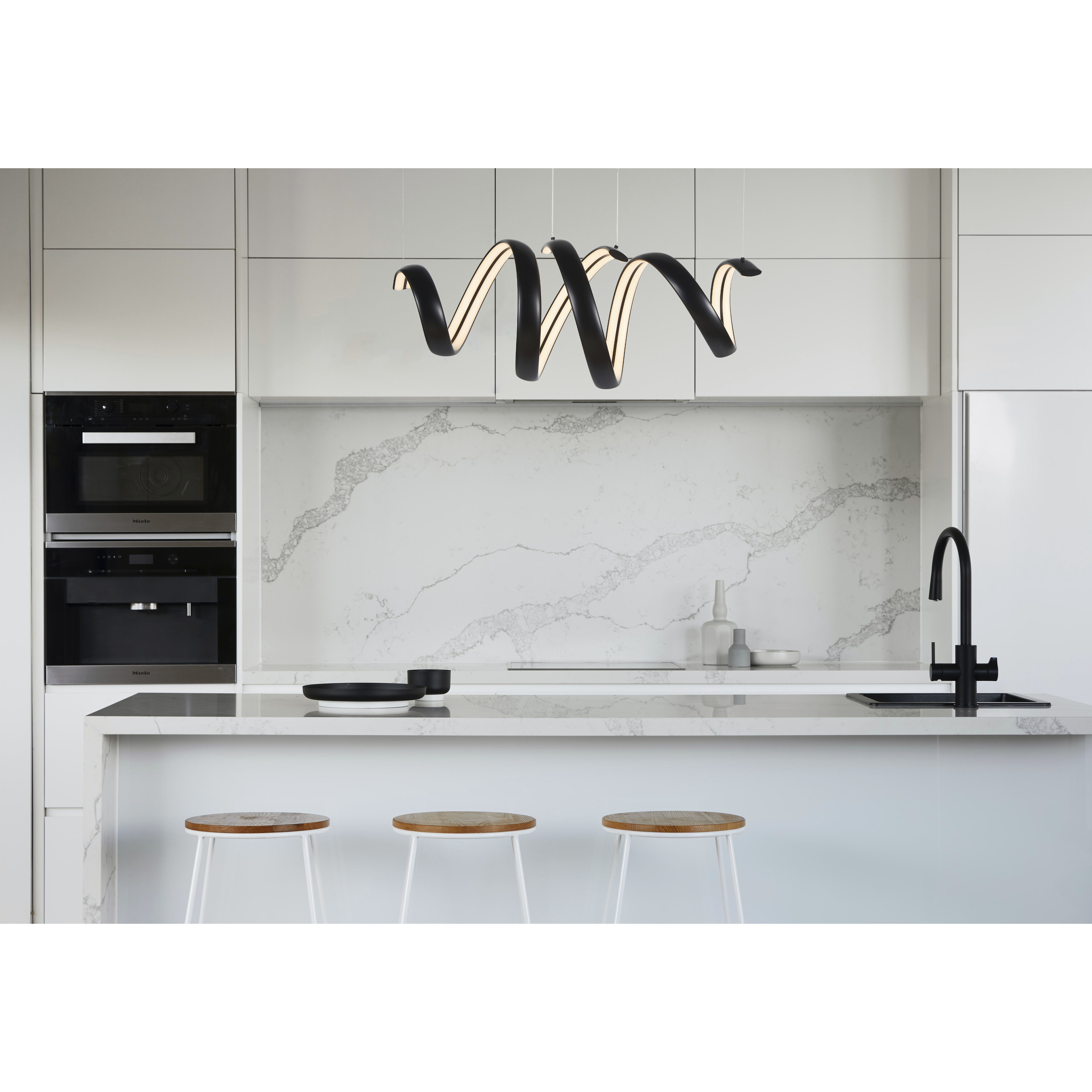 Sling LED 14.5 inch Matte Black Pendant Ceiling Light