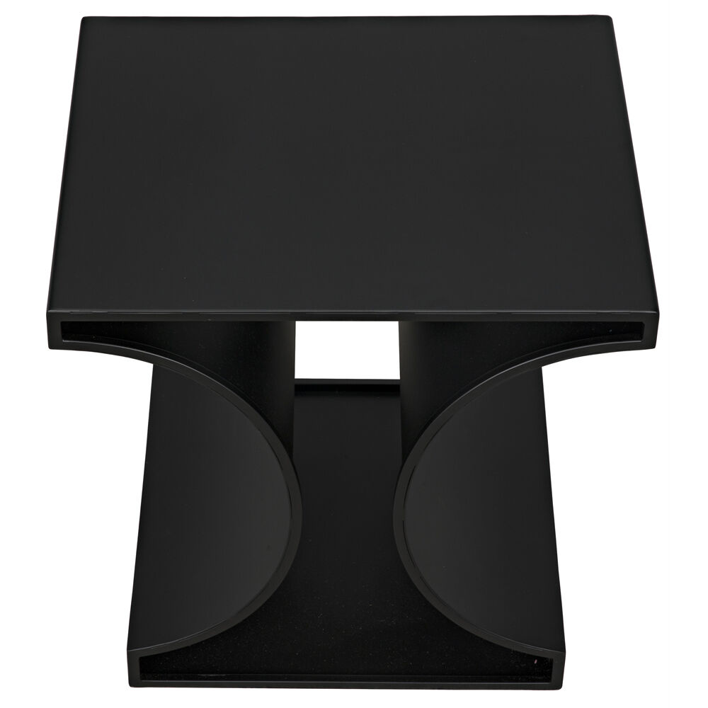 Alec 24 X 23.5 inch Matte Black Side Table