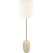 Richard June Sayer 62 inch 60 watt Ivory Stoneware Floor Lamp Portable Light