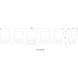 Astor 5 Light 36 inch Matte Black Vanity Wall Light