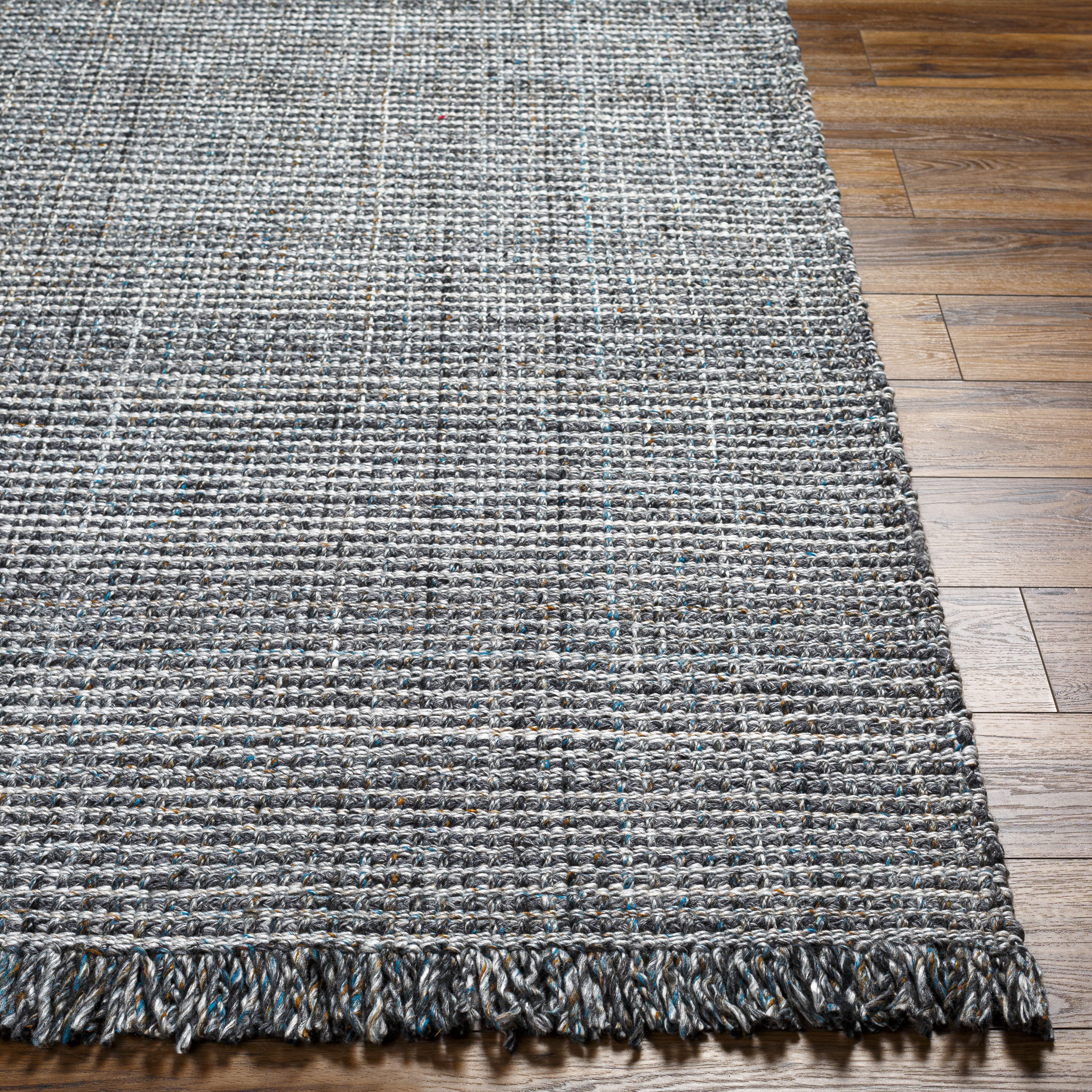Sara 120 X 96 inch Light Slate Rug, Rectangle