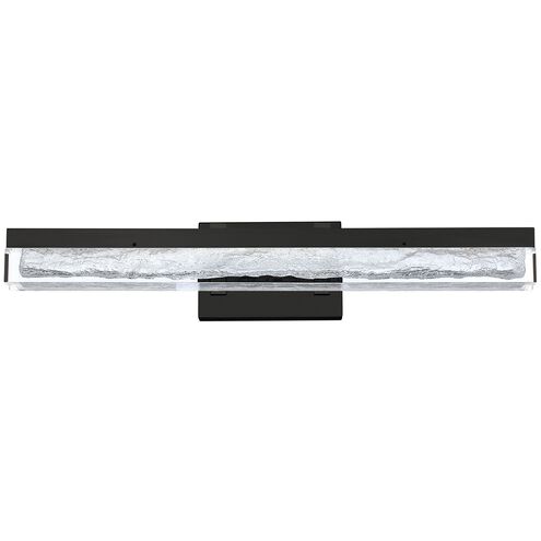 Ice Age 1 Light 24 inch Black Vanity Light Wall Light