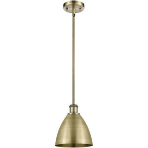 Ballston Dome 1 Light 8 inch Antique Brass Pendant Ceiling Light