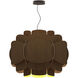 Bella 30 inch Ebony Pendant Ceiling Light in Ebony/Ash, WEP Collection