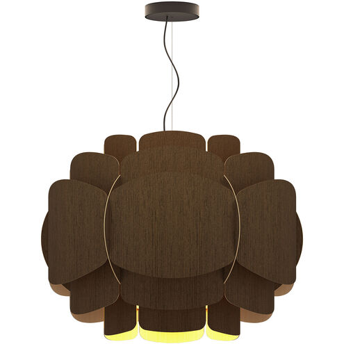 Bella 30 inch Ebony Pendant Ceiling Light in Ebony/Ash, WEP Collection