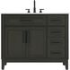 Virginia 42 X 35 inch Mocha Brown Bathroom Vanity Cabinet